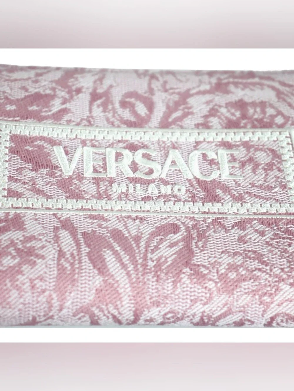 Like NEW Versace Barocco English Rose Jacquard Leather Long Wallet!
